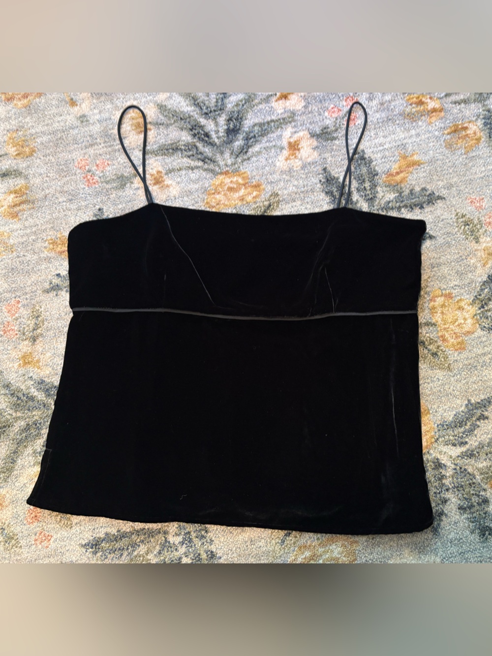 J.Crew Velvet Top Vintage Y2K Sleeveless Tank Top Size 12
